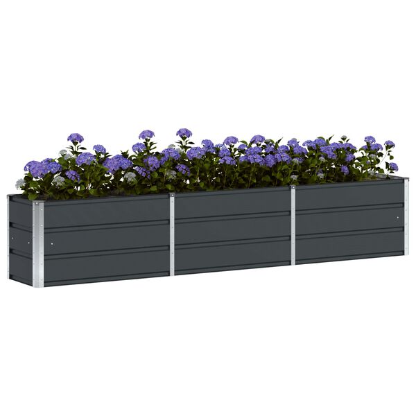 vidaXL Jardini&egrave;re Anthracite 240 x 40 x 45 cm Acier