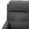 vidaXL Fauteuil de massage Gris clair Tissu