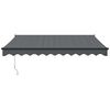 vidaXL Auvent rétractable automatique anthracite 3x2,5 m
