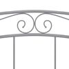 vidaXL Cadre de lit sans matelas gris m&eacute;tal 140x200 cm