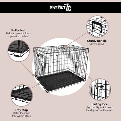DISTRICT70 Cage pour chiens CRATE XL