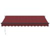 vidaXL Auvent rétractable automatique bordeaux 350x250 cm