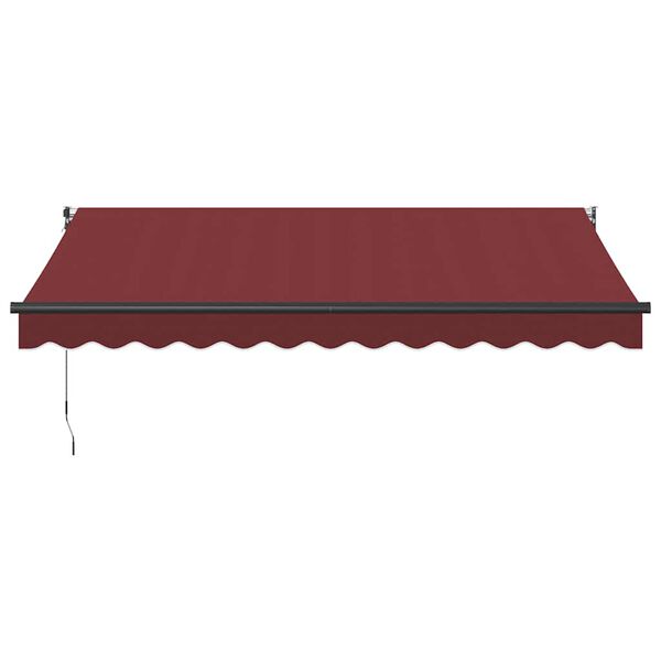 vidaXL Auvent rétractable automatique bordeaux 350x250 cm