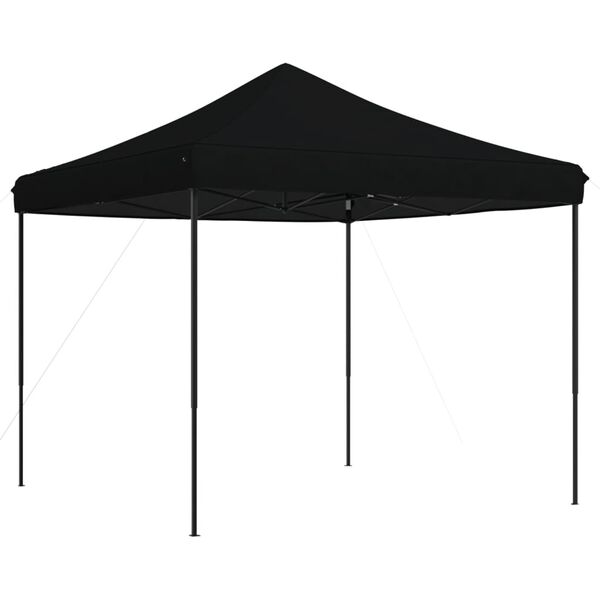 vidaXL Tente de r&eacute;ception pliable escamotable noir 292x292x315 cm