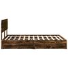 vidaXL Lit de Rangement Ch&ecirc;ne fum&eacute; 160 x 200 cm Bois d'ing&eacute;nierie