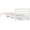 vidaXL Cadre de lit sans matelas blanc 100x200 cm bois de pin massif