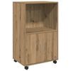 vidaXL Armoire &agrave; roulettes ch&ecirc;ne artisanal 55x40x91 cm bois ing&eacute;nierie