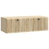 vidaXL Meuble TV mural Ch&ecirc;ne Sonoma 98 x 41 x 30 cm Bois d'ing&eacute;nierie