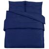vidaXL Ensemble de housse de couette Bleu marine 140x200 cm Coton