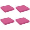 vidaXL Coussins de si&egrave;ge 4 pi&egrave;ces VUGHT 4 pcs 100 % polyester Rose