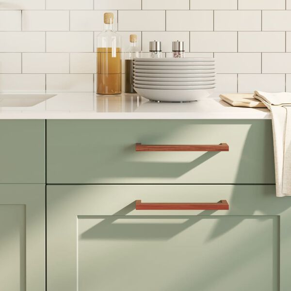 vidaXL Poign&eacute;es d'armoire 10 pcs bronze 192 mm acier inoxydable