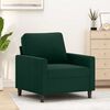 vidaXL Fauteuil Vert fonc&eacute; 60 cm Velours
