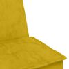 vidaXL Canap&eacute;-lit en forme de L jaune 255x140x70 cm velours