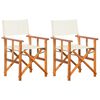 vidaXL Chaises de metteur en sc&egrave;ne lot de 2 Bois massif d'acacia