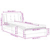 vidaXL Cadre de lit sans matelas Zadar gris 100x200 cm similicuir