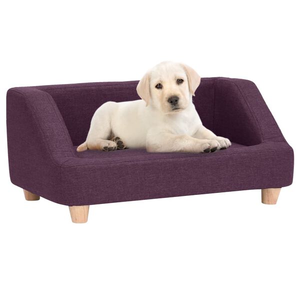 vidaXL Canap&eacute; pour chien Bordeaux 95x63x39 cm Lin