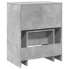 vidaXL Coiffeuse et tabouret gris b&eacute;ton 60x40x113,5 cm