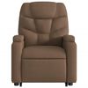 vidaXL Fauteuil inclinable &eacute;lectrique marron tissu
