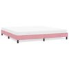 vidaXL Cadre de lit sans matelas rose 180x220 cm velours