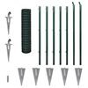 vidaXL Cl&ocirc;ture Euro Acier 10 x 1,2 m Vert