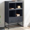 vidaXL Buffet haut anthracite 68x39x111,5 cm acier
