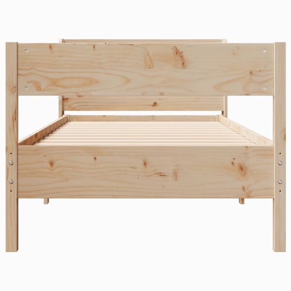 vidaXL Cadre de lit sans matelas 90x190 cm bois de pin massif