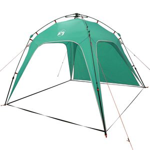 vidaXL Tente instantan&eacute;e 4 personnes &agrave; d&eacute;montage rapide Vert Mer
