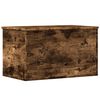 vidaXL Bo&icirc;te de rangement ch&ecirc;ne fum&eacute; 60x35x35 cm bois d'ing&eacute;nierie