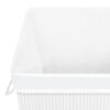 vidaXL Panier &agrave; linge avec une seule section bambou blanc