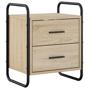vidaXL Cabinet de chevet suspendu Ch&ecirc;ne Sonoma 40 x 30 x 50 cm