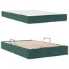 vidaXL Lit avec rangement et matelas Vert fonc&eacute; 120 x 200 cm Velours