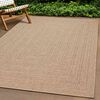 vidaXL Tapis ZIZUR beige 200x200 cm aspect de jute int&eacute;rieur ext&eacute;rieur