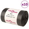 vidaXL Sacs poubelles 250 pcs noir 60 L