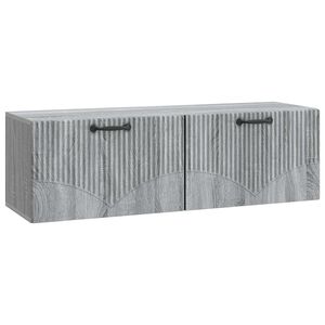 vidaXL Meuble TV mural Sonoma gris 98 x 31 x 30 cm Bois d'ing&eacute;nierie