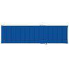 vidaXL Chaise longue avec coussin bleu royal Bois de teck solide