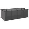 vidaXL Cage pour petits animaux Noir 144x74x46,5 cm PP et Acier