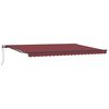 vidaXL Auvent r&eacute;tractable automatique bordeaux 500x300 cm