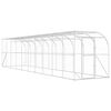 vidaXL Poulailler contre le mur Argent&eacute; 600 x 150 x 215 cm