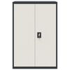 vidaXL Classeur anthracite et blanc 90x40x140 cm acier
