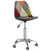 vidaXL Chaise pivotante de salle &agrave; manger Patchwork Tissu