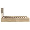 vidaXL Lit de Rangement Ch&ecirc;ne Sonoma 135 x 190 cm Bois d'ing&eacute;nierie