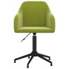 vidaXL Chaises pivotantes &agrave; manger lot de 2 vert clair velours