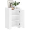 vidaXL Buffet blanc 45x35x75 cm bois d'ing&eacute;nierie