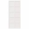vidaXL Porte de grange Blanc 80 x 2,5 x 208 cm Bois de pin massif