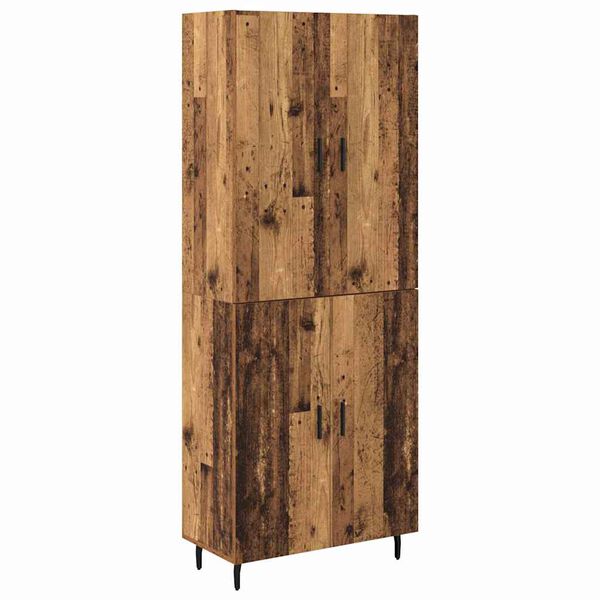 vidaXL Haut Armoire 2 pcs Bois Ancien Bois d'ing&eacute;nierie