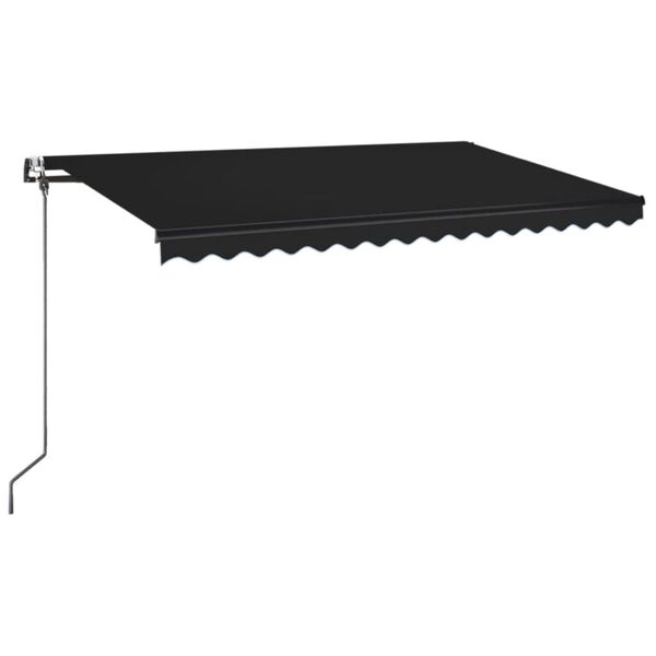 vidaXL Auvent r&eacute;tractable automatique 450x350 cm Anthracite