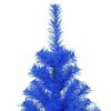 vidaXL Sapin de No&euml;l avec 300 LED avec support Bleu 180 cm PVC