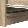 vidaXL Buffet ch&ecirc;ne sonoma 80x35x76 cm bois d'ing&eacute;nierie