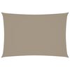 vidaXL Voile de parasol tissu oxford rectangulaire 3x5 m taupe