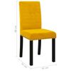 vidaXL Chaises &agrave; manger lot de 2 jaune velours